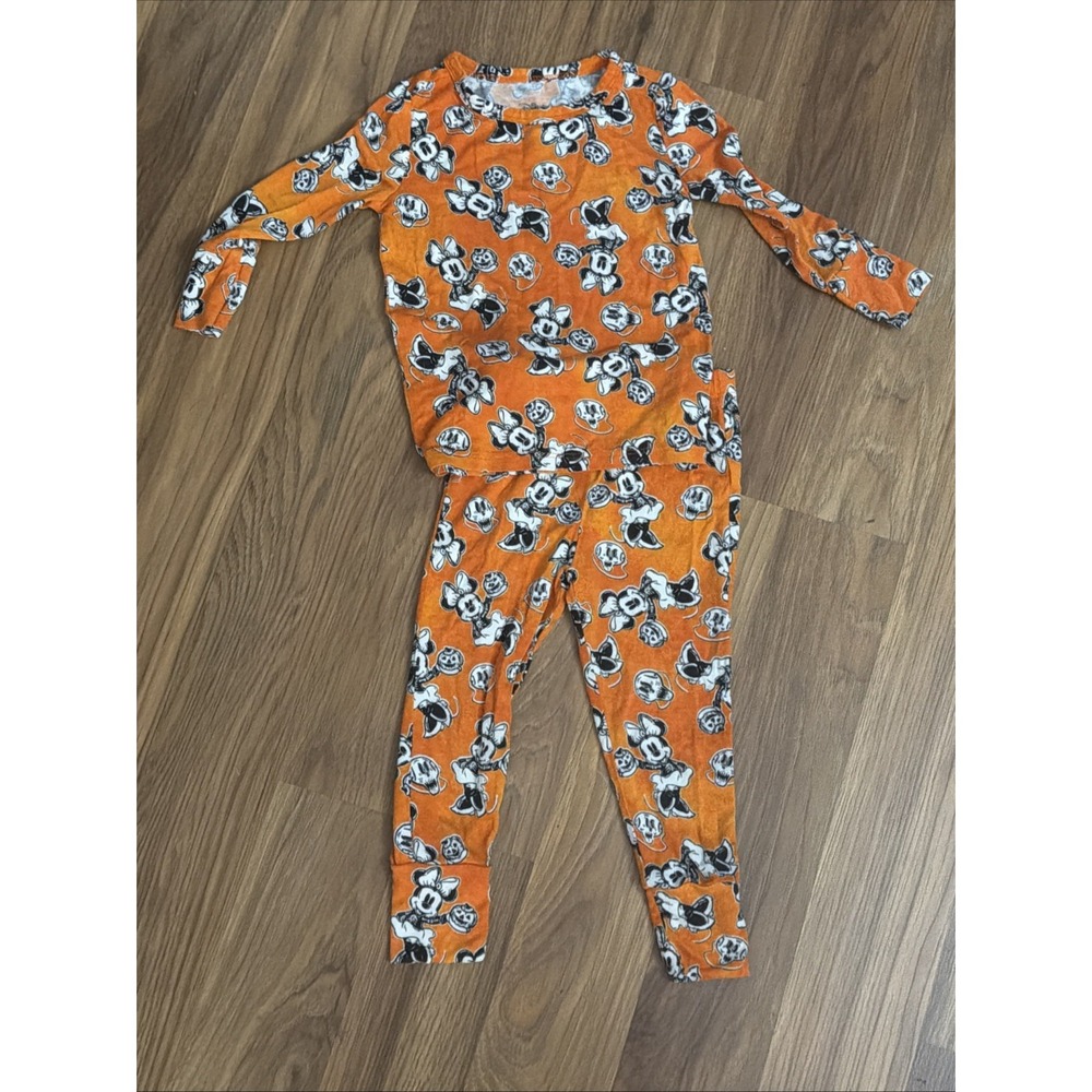 Posh Peanut Disney Minnie Halloween 2 Pc Bamboo Pajamas Set Top Pants 18-24 Mos